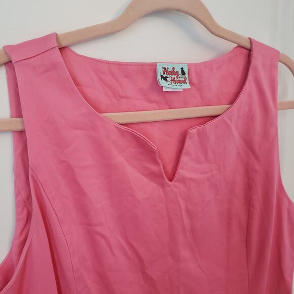 Haley & The Hound Women's Pink Sleeveless V Neck Dress Size 12 - Picture 4 of 5